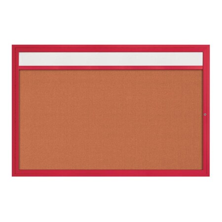United Visual Products Hinge-less Radius Corkboard, 36"x36", Satin Alum Frame/Medium Grey UVEB3636R-SATIN-MEDGRY